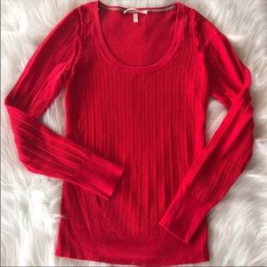 Victoria Secret Red Lace Sweater